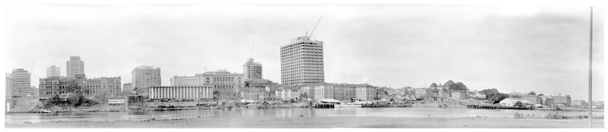 Panorama of Government Precincts from Stanley Street, Brisbane, June 1970