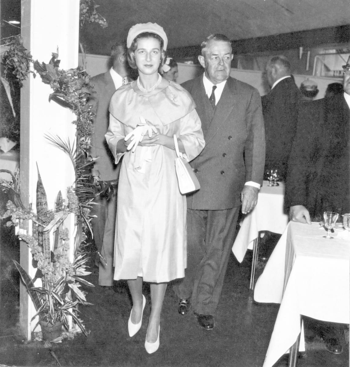 Princess Alexandra at the Royal National Show, Brisbane, 19 August 1959, Bowen Hills