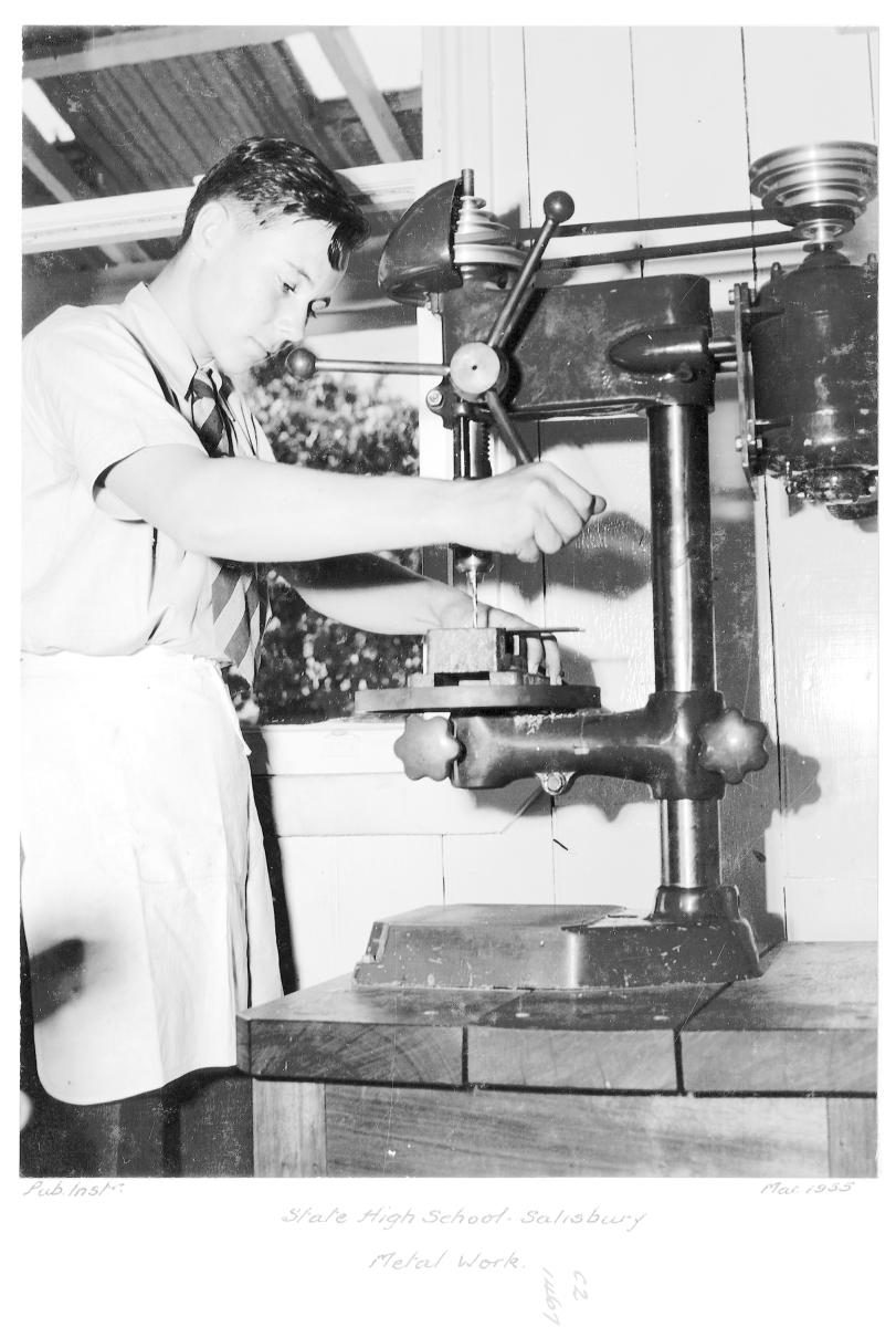 Salisbury State High School, Metal Work - Brisbane, March 1955