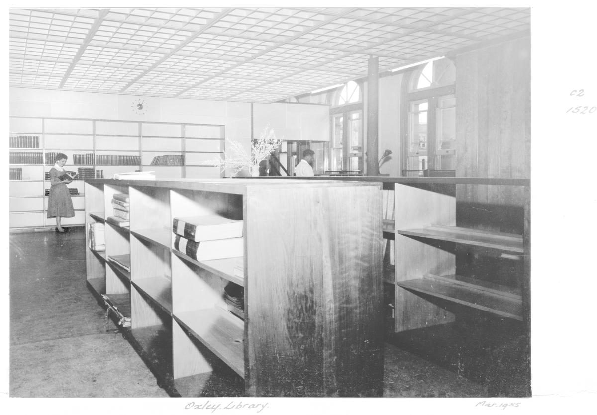 Oxley Memorial Library interior - Brisbane, March 1955