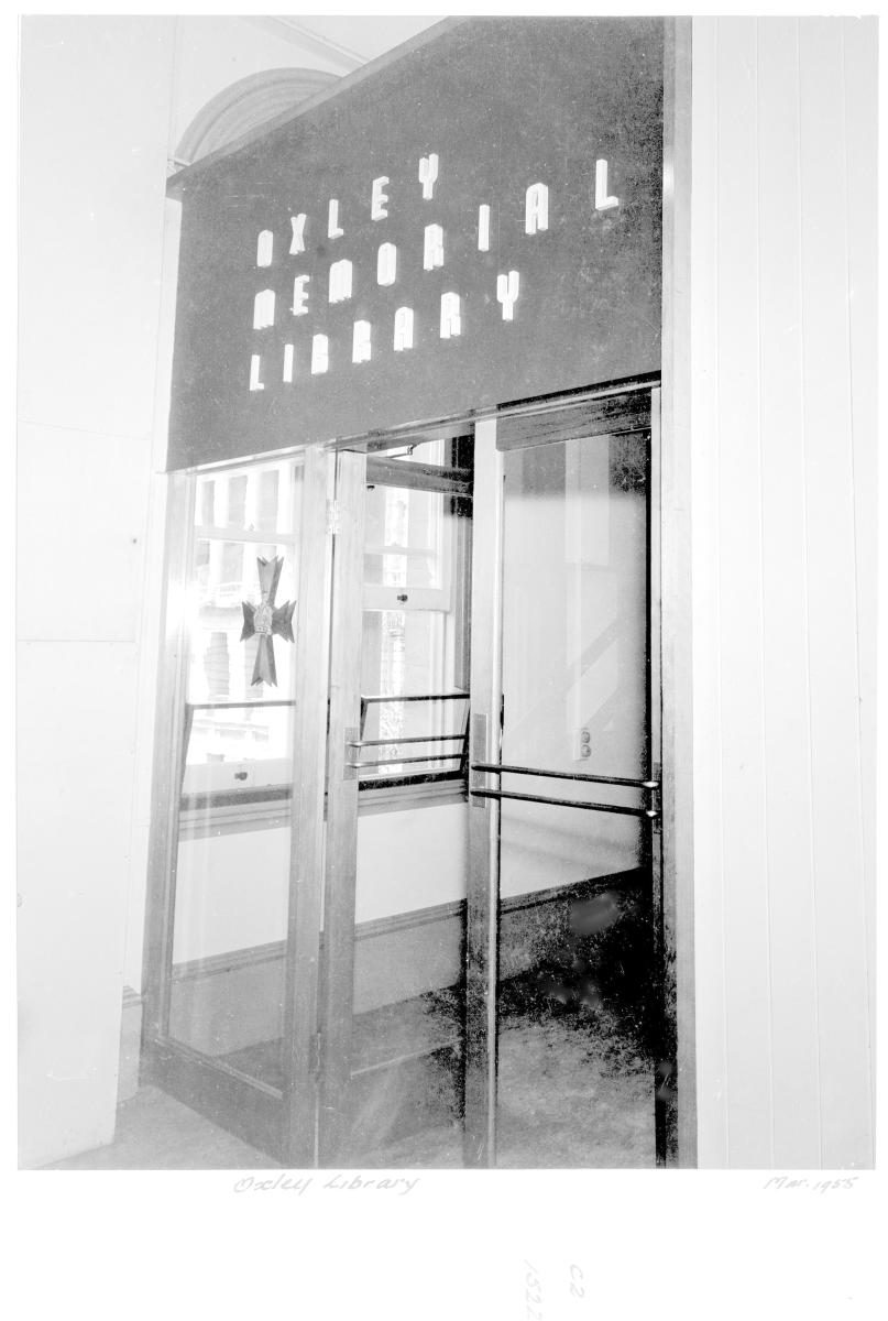 Oxley Memorial Library interior - Brisbane, March 1955