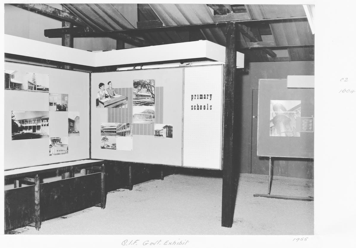 Queensland Industries Fair, Government exhibit, Department of Public Works, Public buildings - Brisbane, April-May 1955
