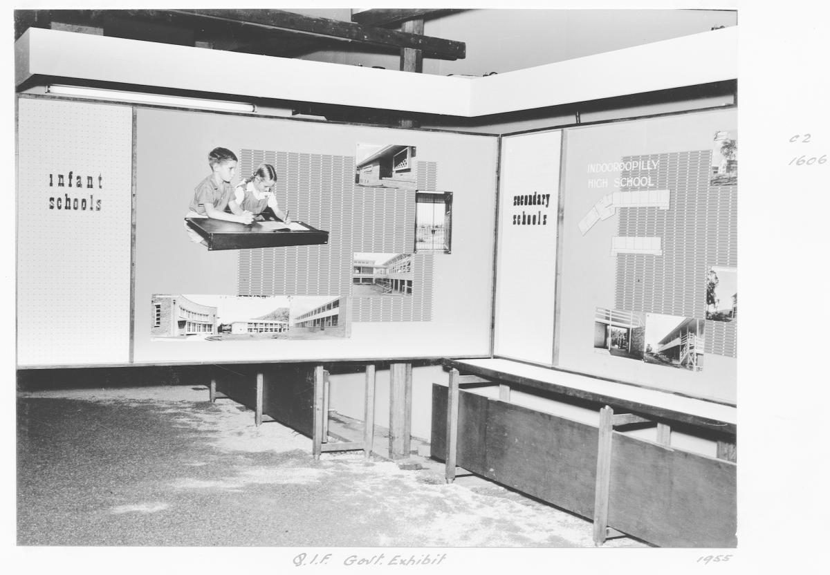 Queensland Industries Fair, Government exhibit, Department of Public Works, Public buildings - Brisbane, April-May 1955