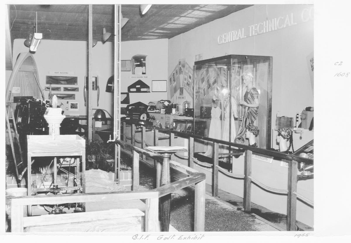 Queensland Industries Fair, Government exhibit, Department of Public Instruction, Technical Colleges - Brisbane, April-May 1955