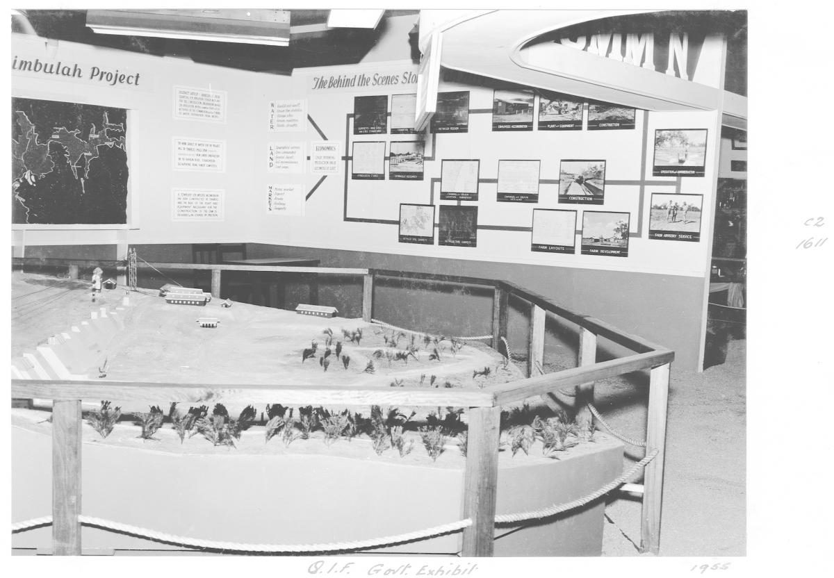 Queensland Industries Fair, Government exhibit, Dimboolah Project - Brisbane, April-May 1955