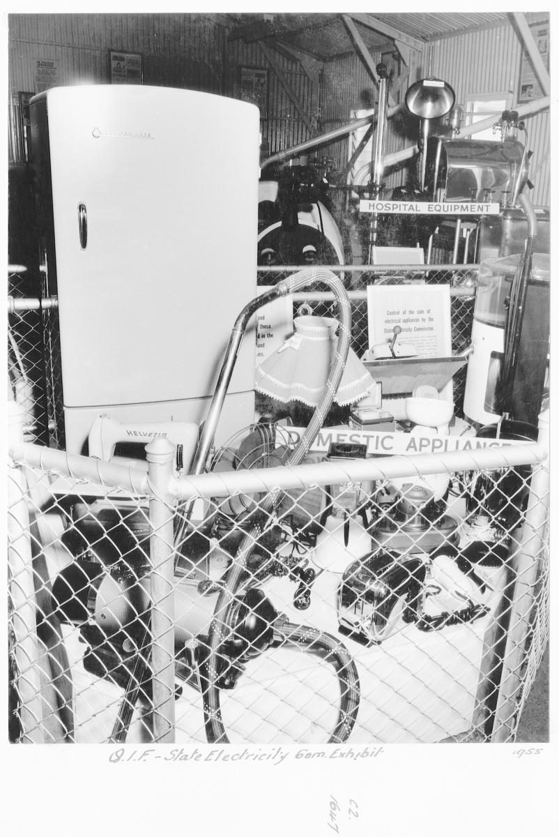 Queensland Industries Fair, Government exhibit, State Electricity Commission, domestic appliances - Brisbane, April-May 1955