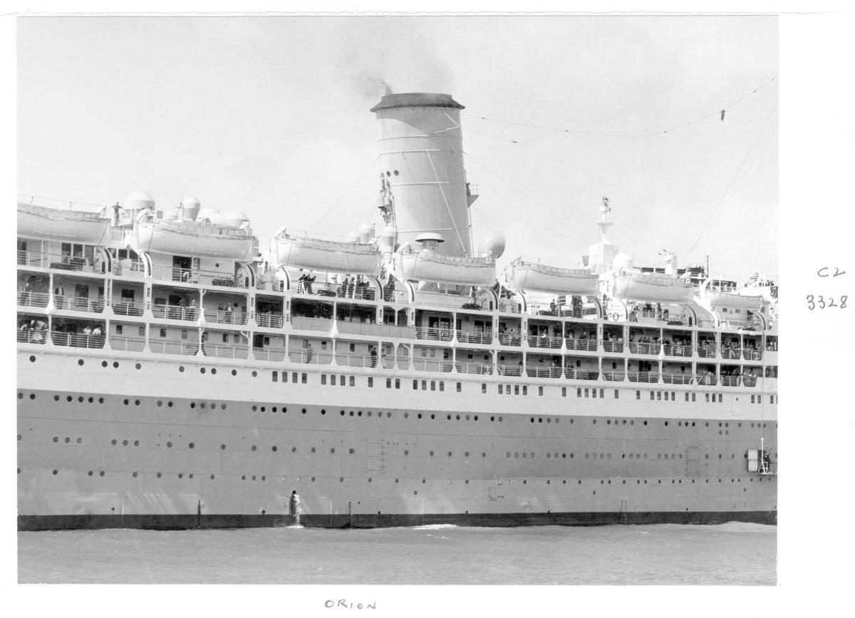 1959 Centenary celebrations - Migrant ship "Orion" - Brisbane, August 1959