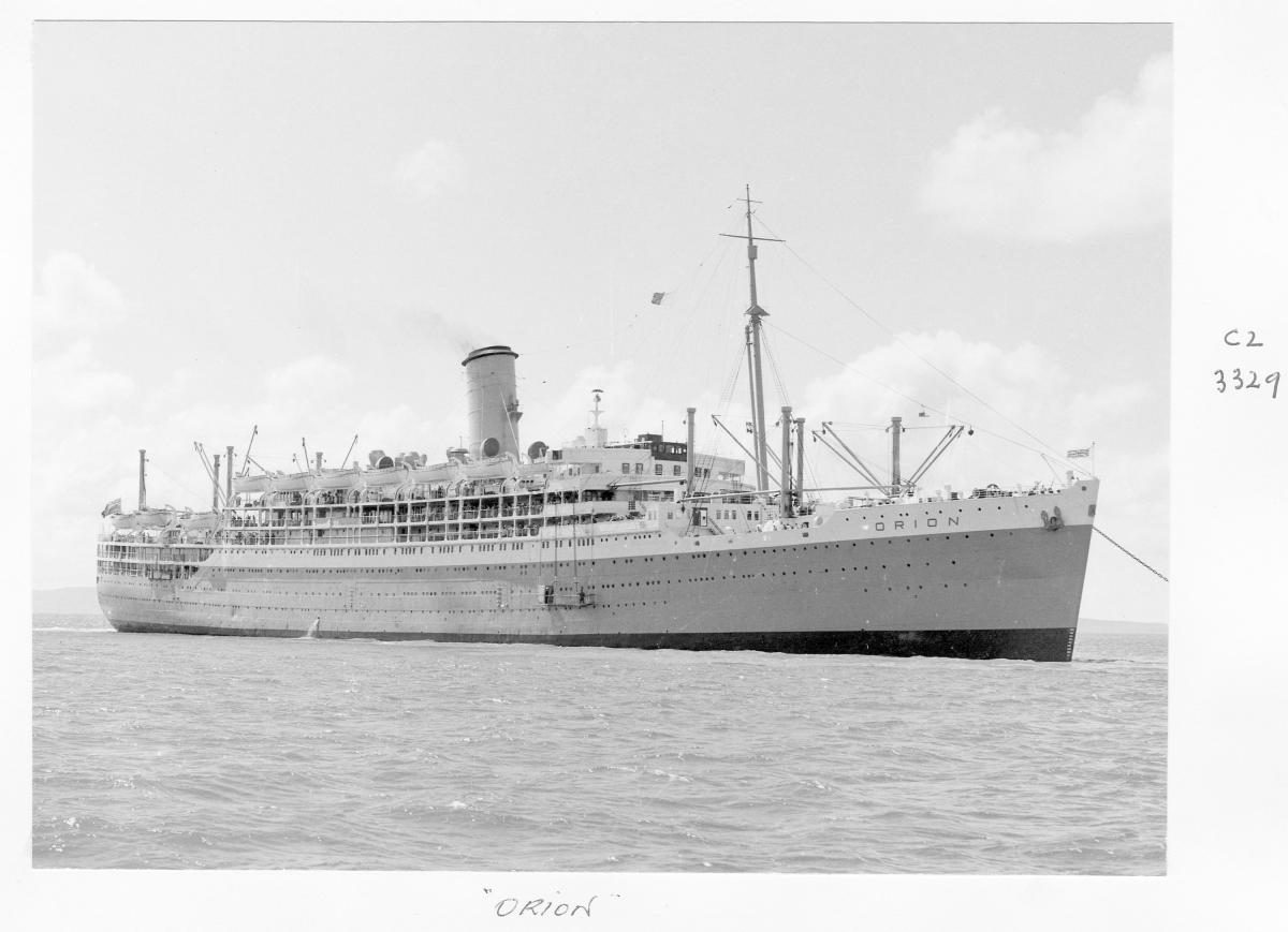 1959 Centenary celebrations - Migrant ship "Orion" - Brisbane, August 1959