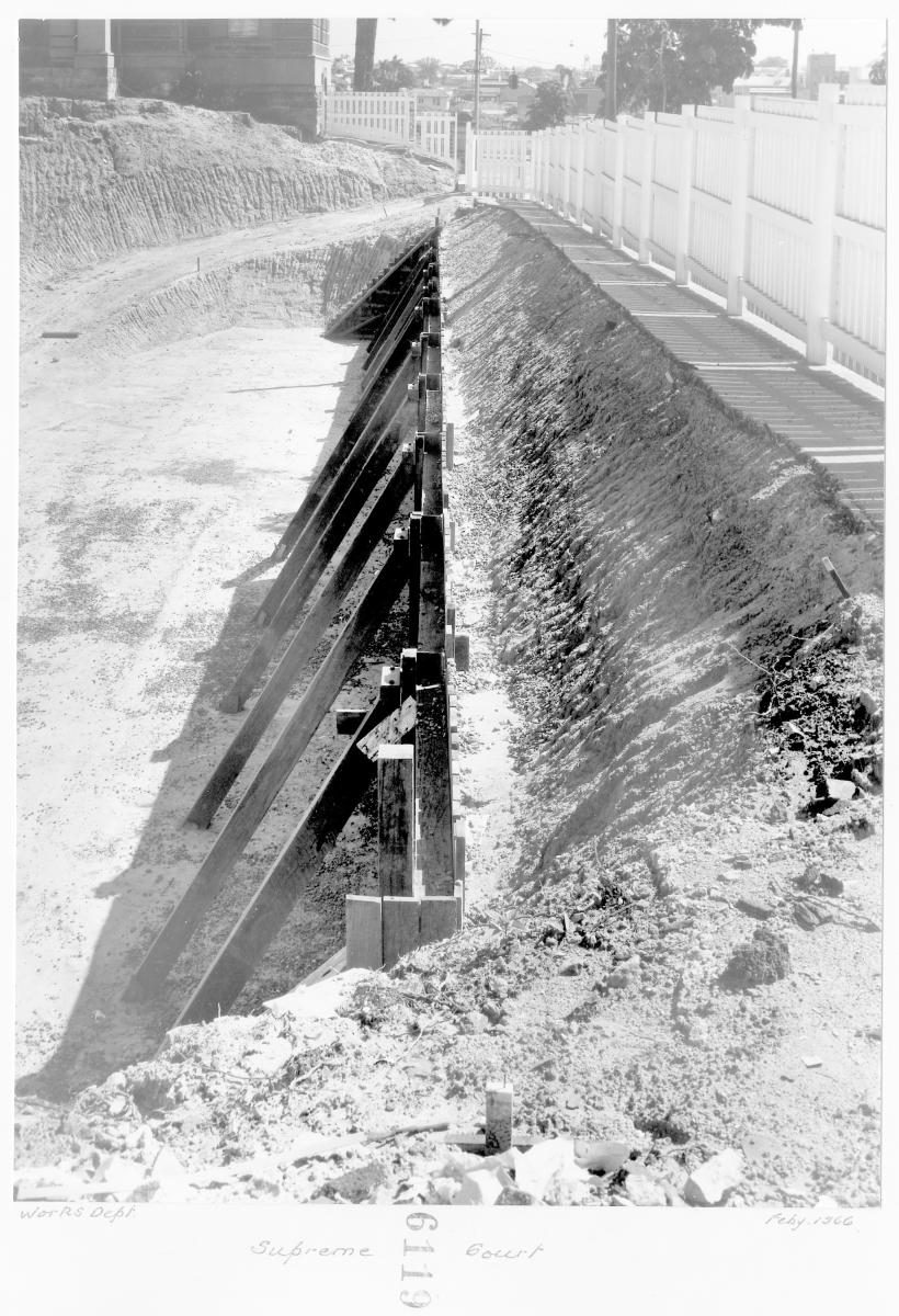 Supreme Court building under construction, Brisbane, July 1965