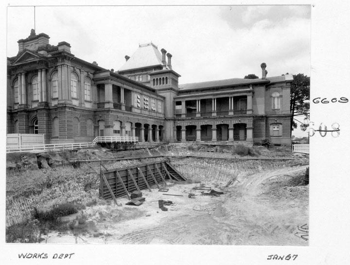 Supreme Court building under construction, Brisbane, January 1967, Brisbane City