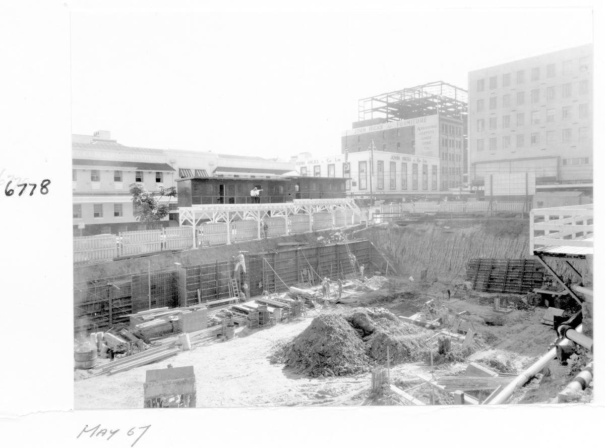 Supreme Court building under construction, Brisbane, May 1967, Brisbane City