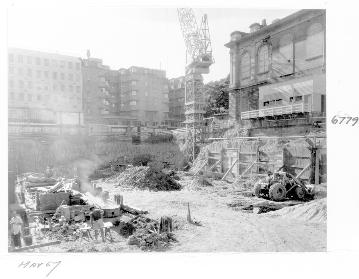 Supreme Court building under construction, Brisbane, May 1967, Brisbane City