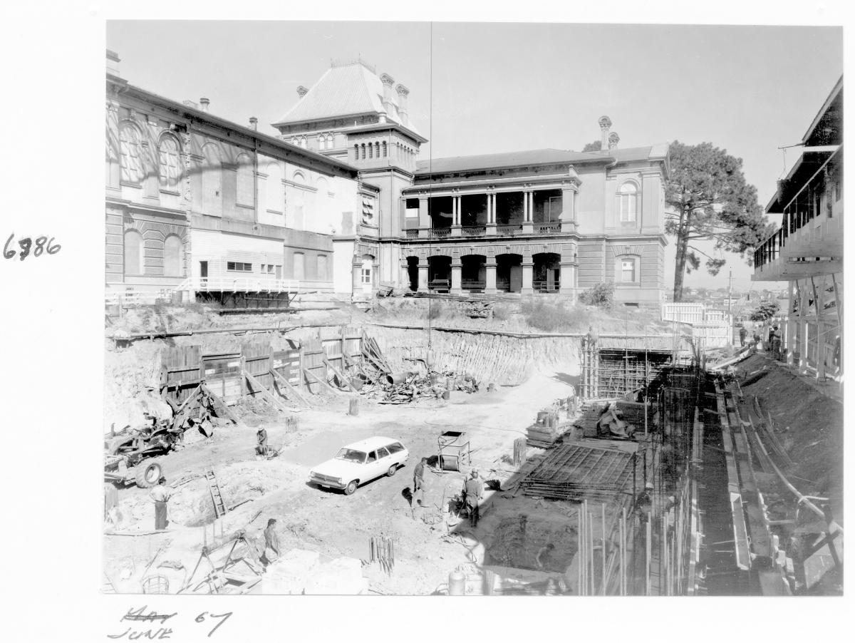 Supreme Court building under construction, Brisbane, June 1967, Brisbane City