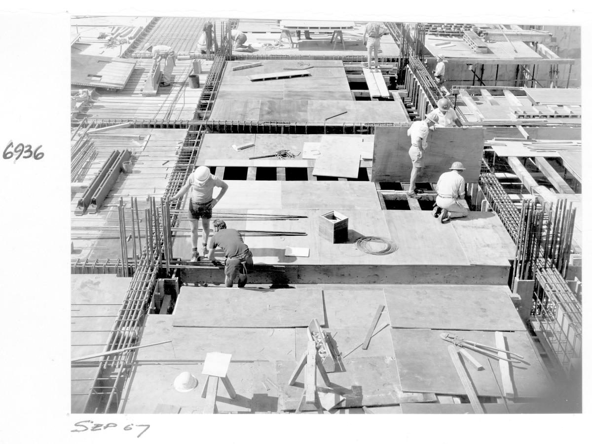 Supreme Court building under construction, Brisbane, September 1967, Brisbane City