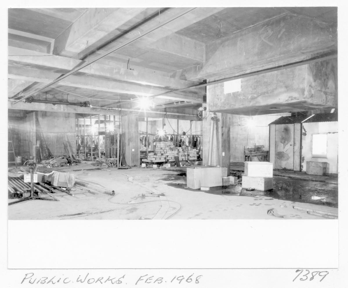 Law Courts building under construction, Brisbane, February 1968, Brisbane City