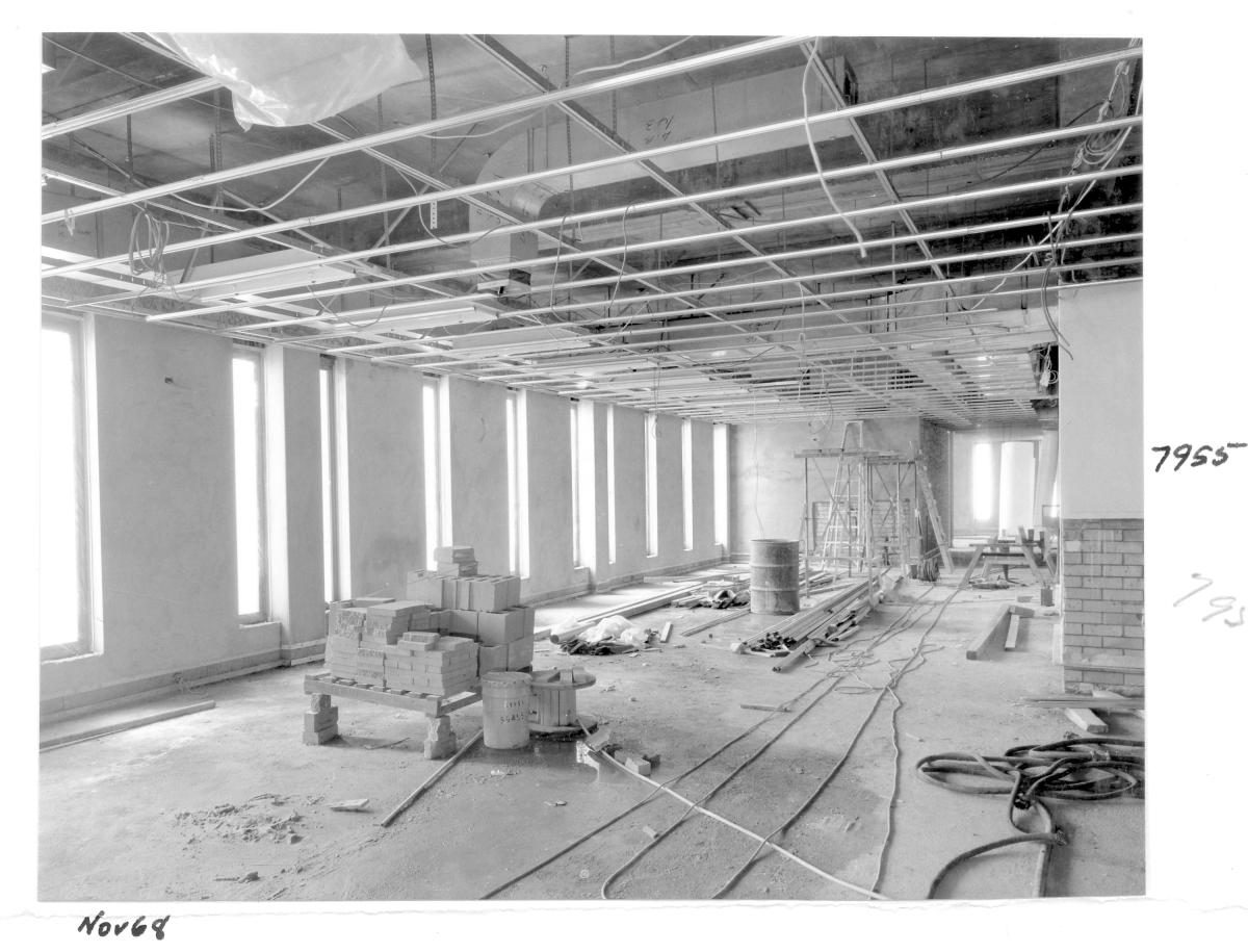 Law Courts building under construction, Brisbane, November 1968, Brisbane City
