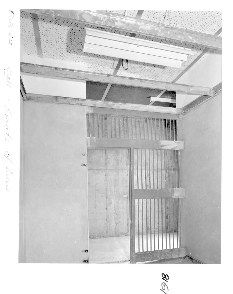 Cell, Law Courts building, Brisbane, February 1969, Brisbane City