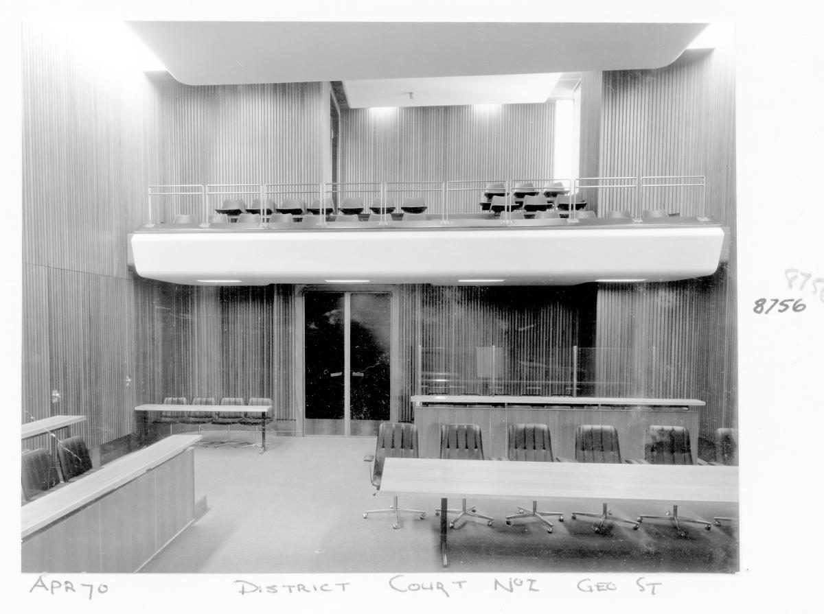 District Court Room No. 2, George Street, Brisbane, April 1970, Brisbane City