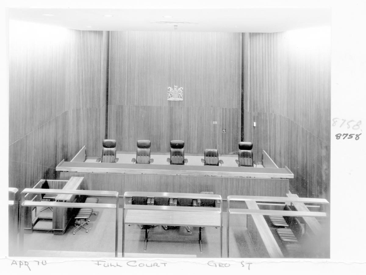 District Court Room No. 2, George Street, Brisbane, April 1970, Brisbane City