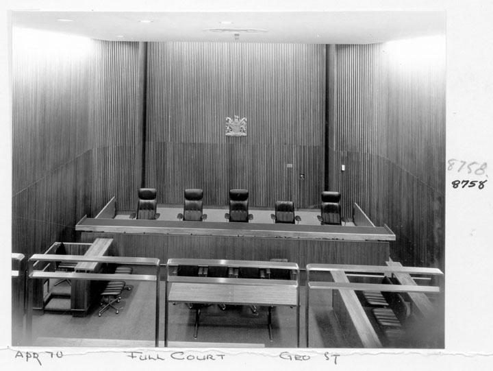 District Court Full Court Room, George Street, Brisbane, April 1970, Brisbane City