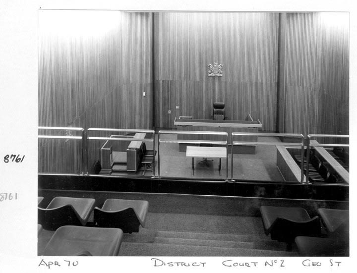 District Court Room No. 2, George Street, Brisbane, April 1970, Brisbane City
