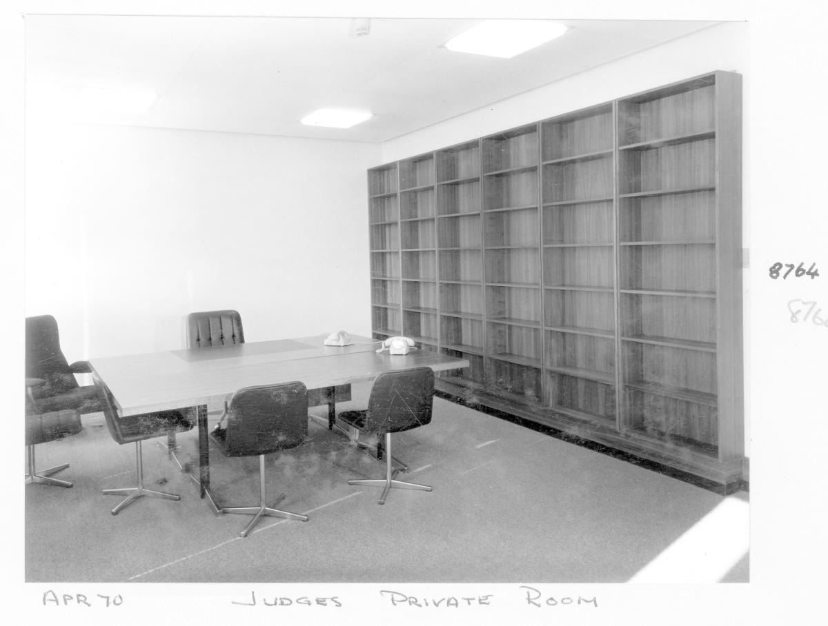 District Court, Judge's Private Room, George Street, Brisbane, April 1970, Brisbane City