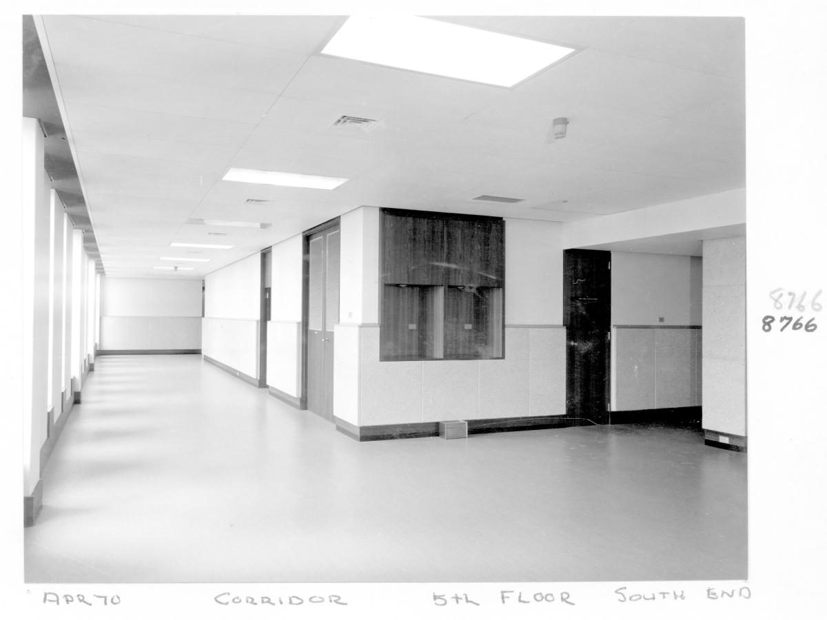 District Court, fifth floor, southern end, George Street, Brisbane, April 1970, Brisbane City