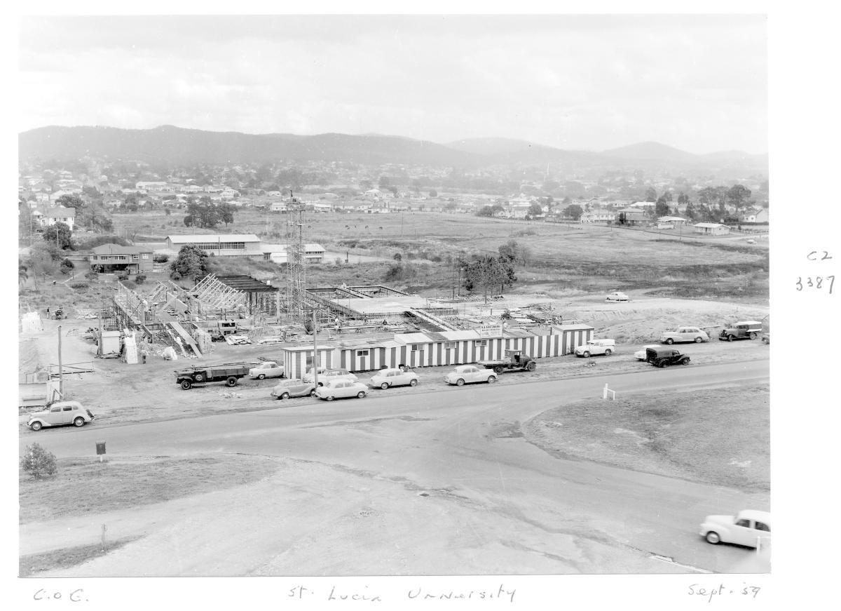 University of Queensland construction, St Lucia - Brisbane, September 1959