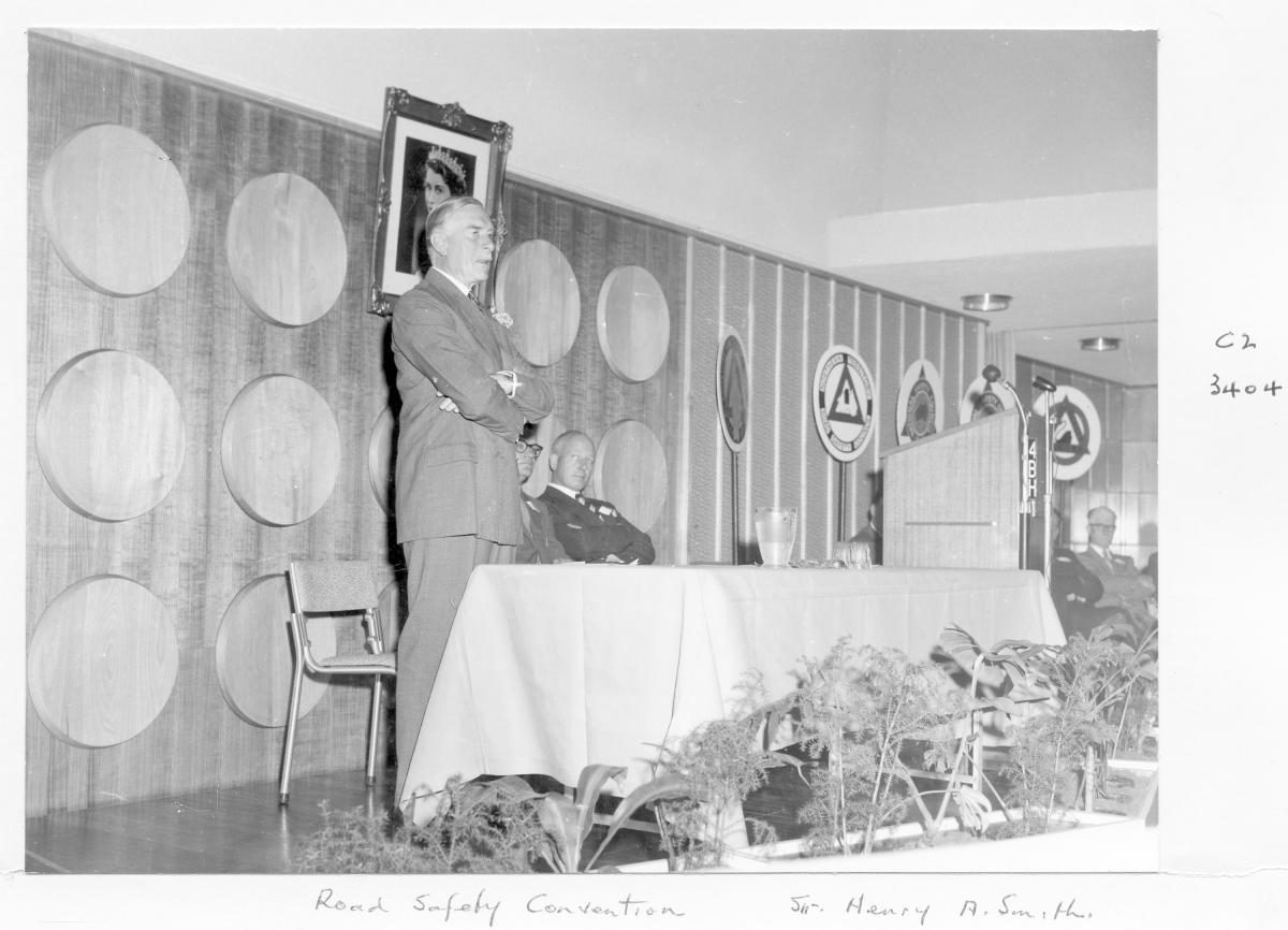His Excellency the Governor Sir Henry Abel Smith, Road Safety Convention - Brisbane, October 1959