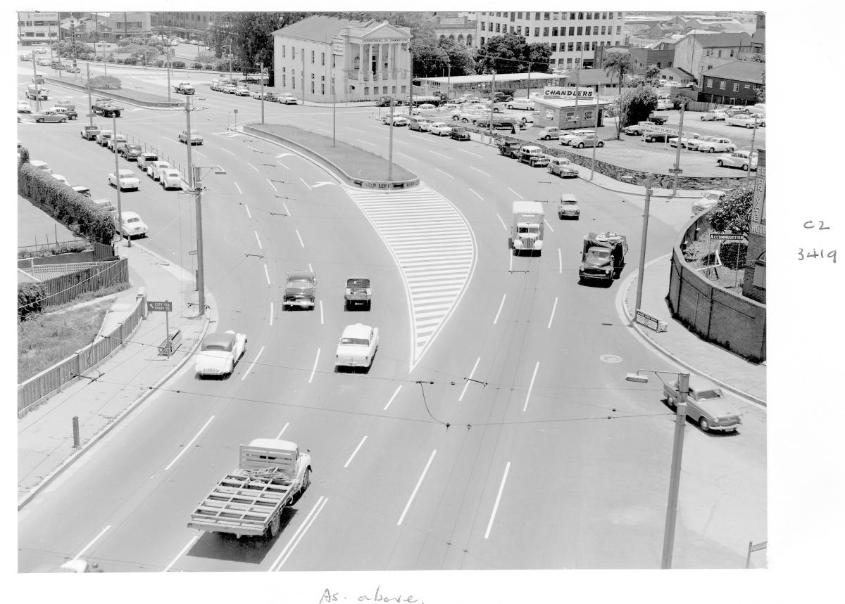 Kemp Place from Story Bridge - Brisbane, December 1959