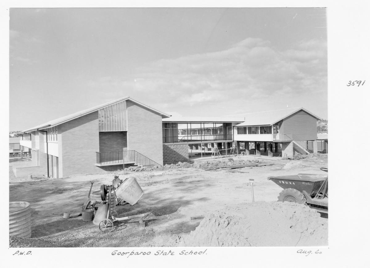Coorparoo State School construction - Brisbane, August 1960