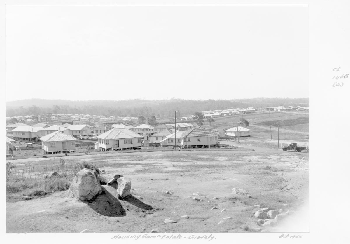 Housing Commission estate, Grovely, Brisbane, October 1955