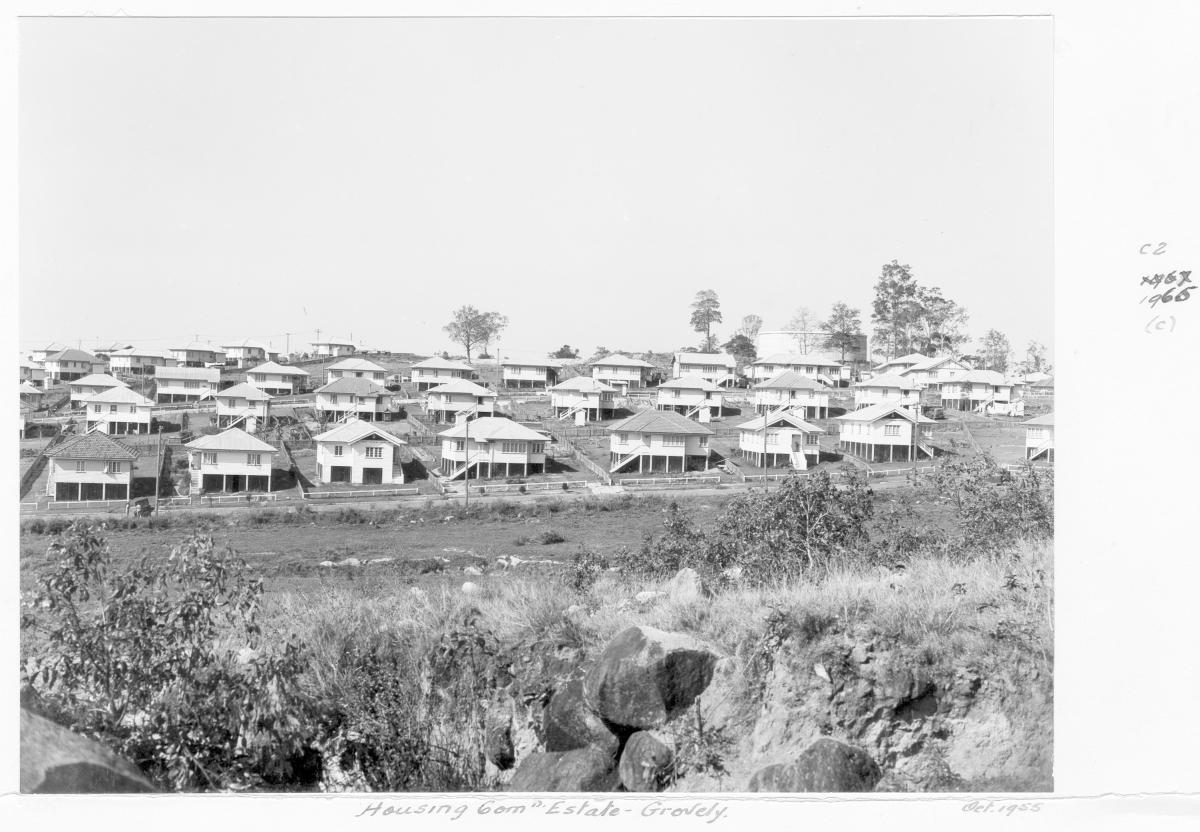 Housing Commission estate, Grovely, Brisbane, October 1955
