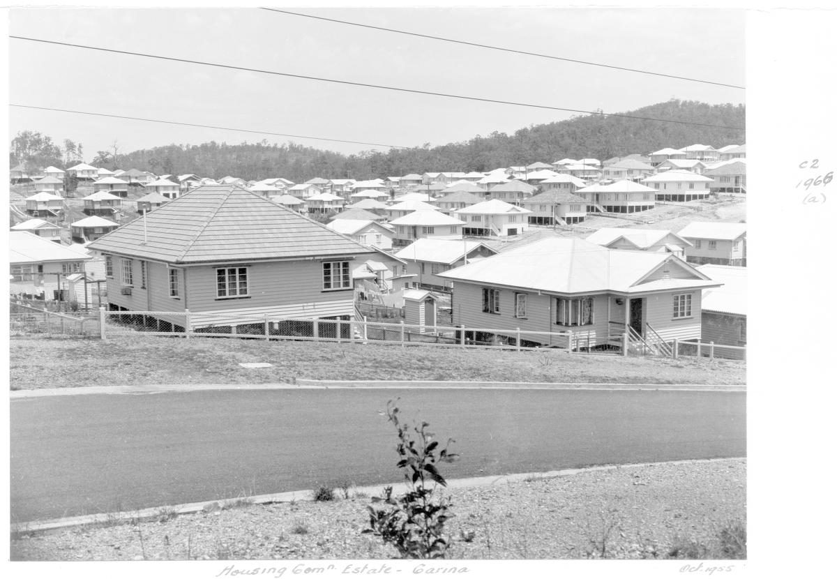 Housing Commission estate, Grovely, Brisbane, October 1955