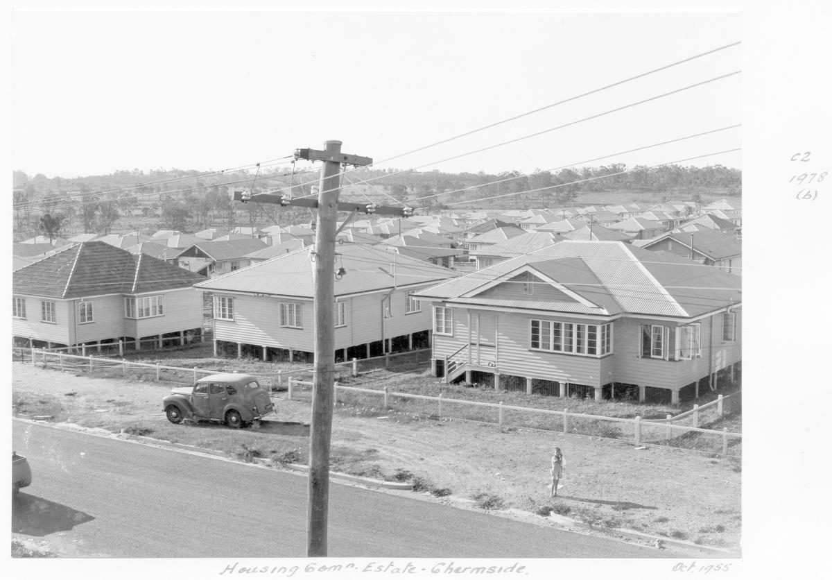 Housing Commission estate, Chermside - Brisbane, October 1955