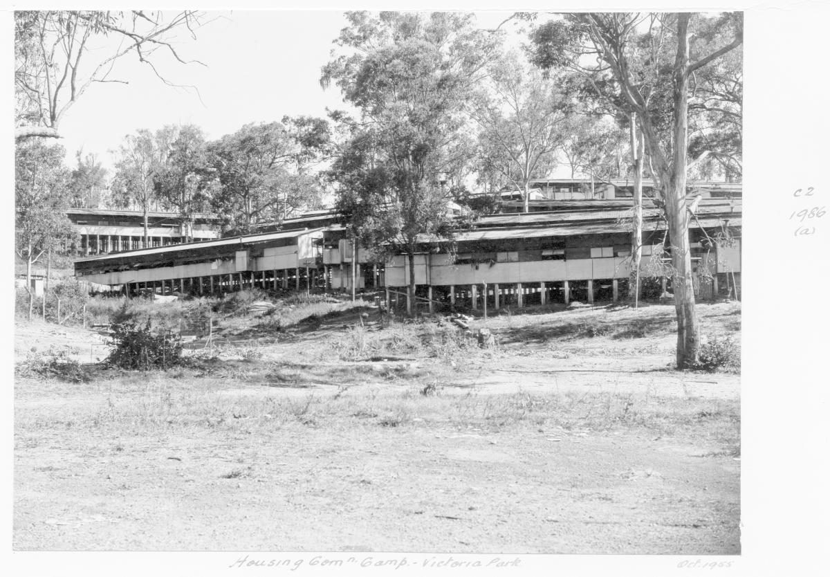 Housing Commission camp, Victoria Park, Spring Hill - Brisbane, October 1955