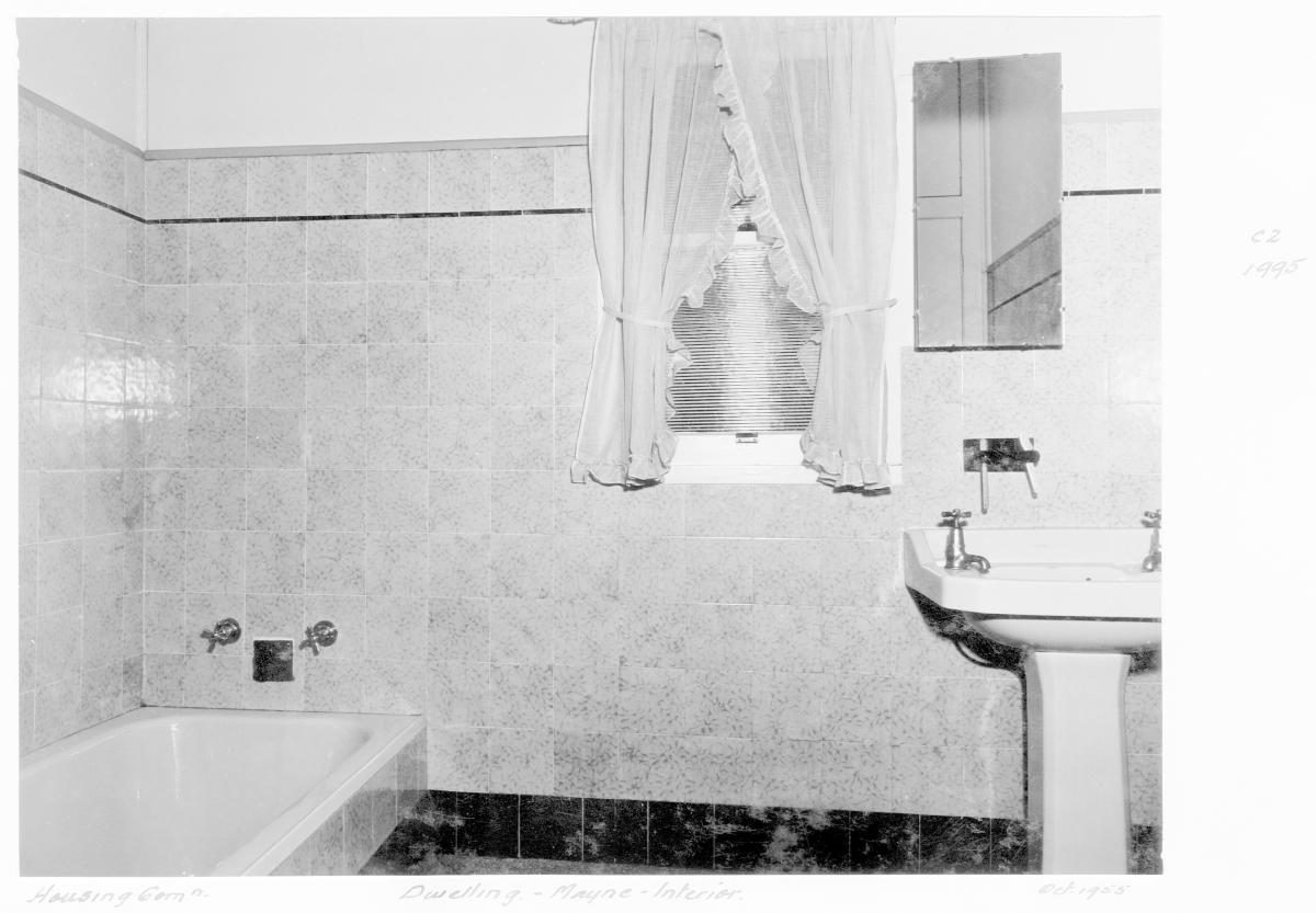 Interior of Housing Commission dwelling, Mayne - Brisbane, October 1955