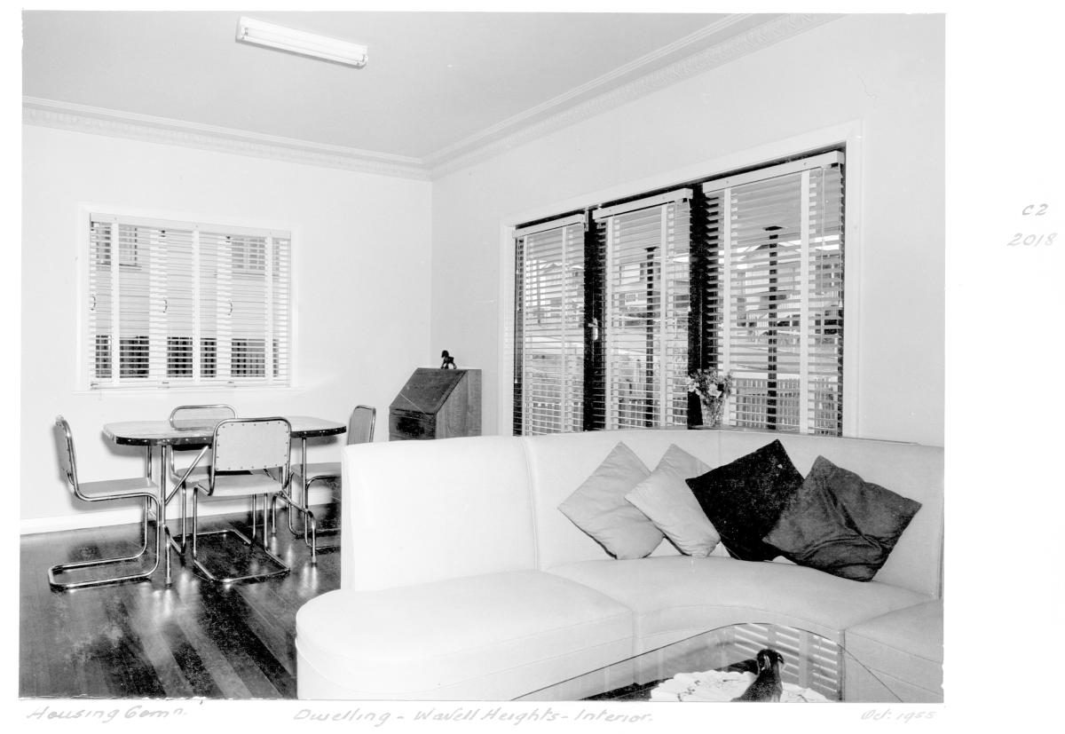 Interior of Housing Commission dwelling, Wavell Heights - Brisbane, October 1955