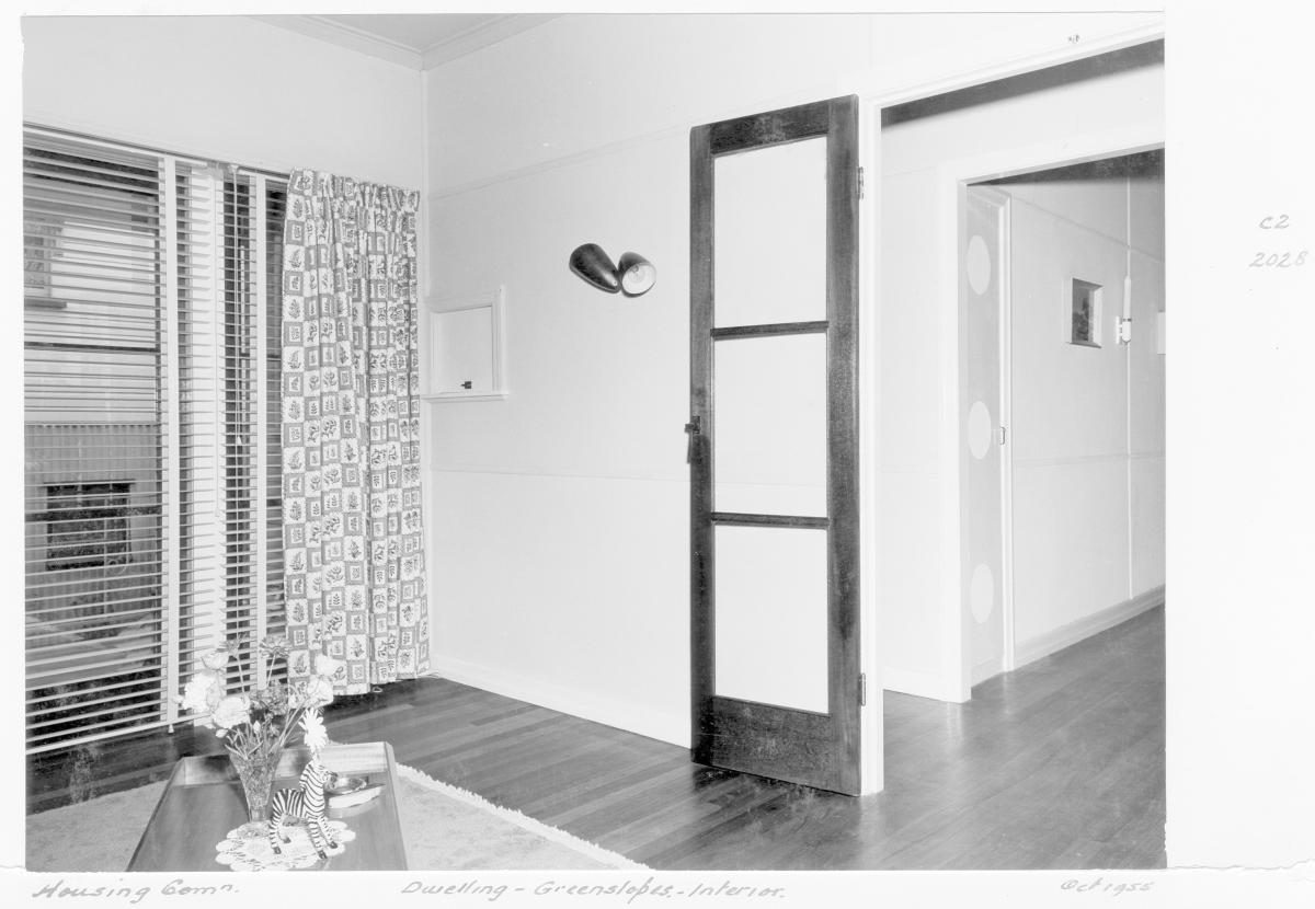 Interior of Housing Commission dwelling, Greenslopes - Brisbane, October 1955