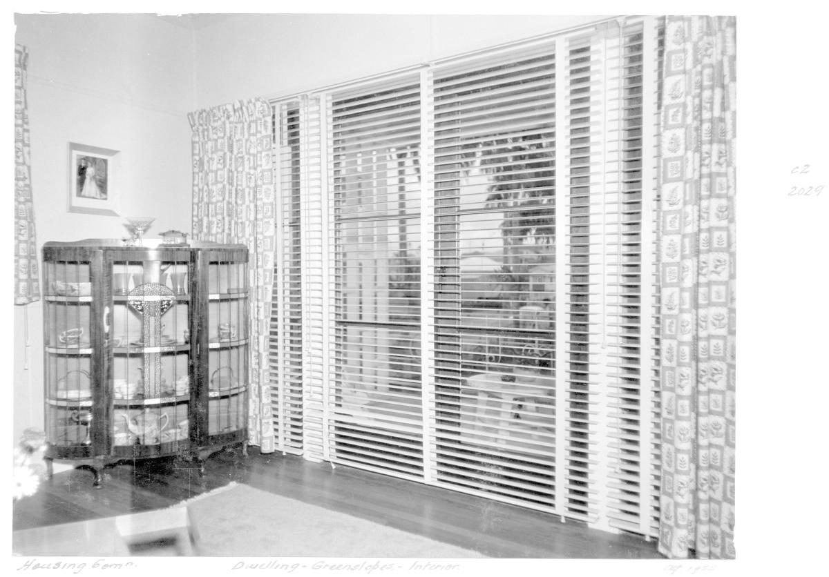 Interior of Housing Commission dwelling, Greenslopes - Brisbane, October 1955
