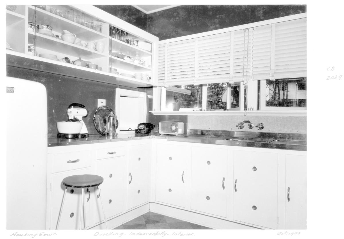 Interior of Housing Commission dwelling, Indooroopilly - Brisbane, October 1955