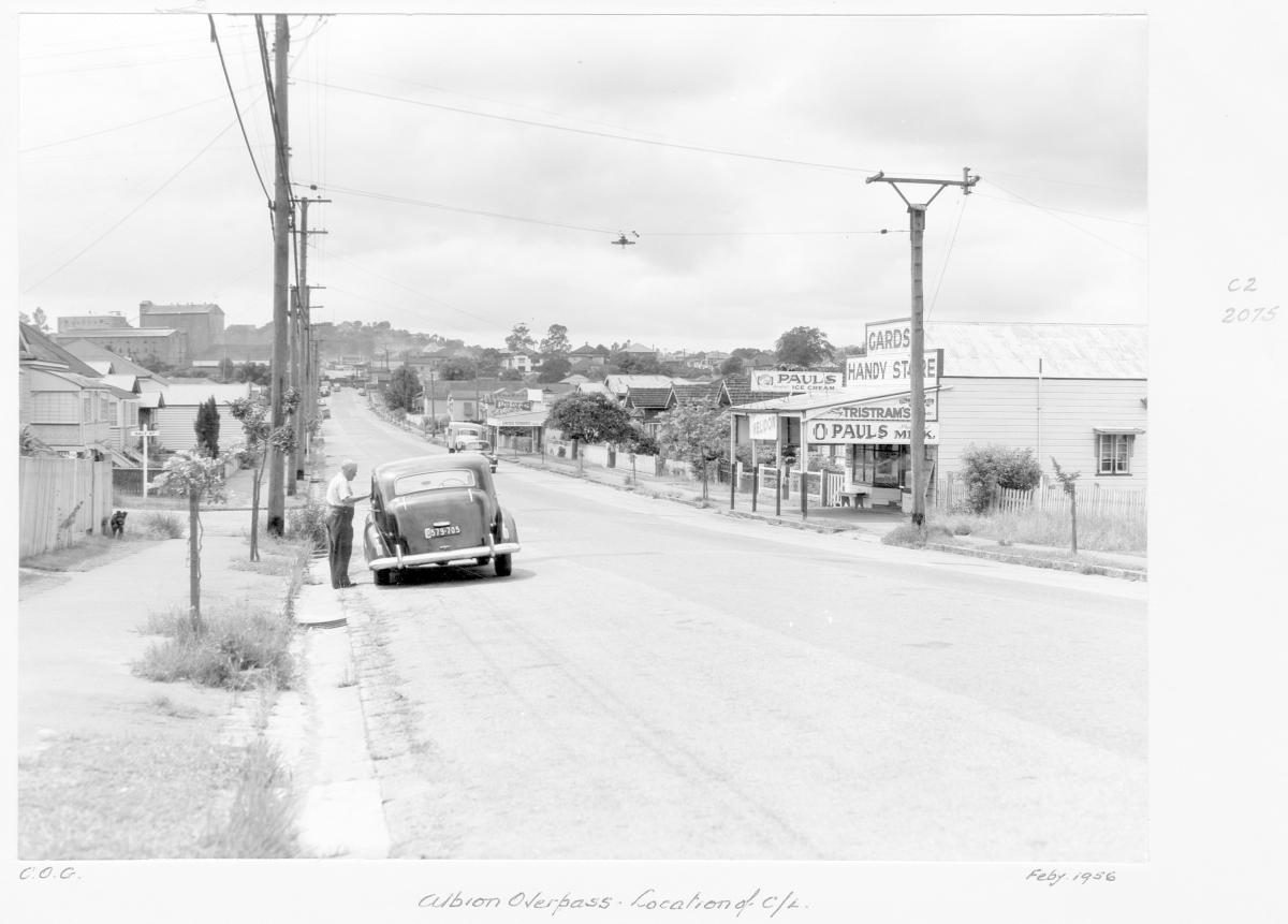 Construction of the Albion overpass - Brisbane, February 1956