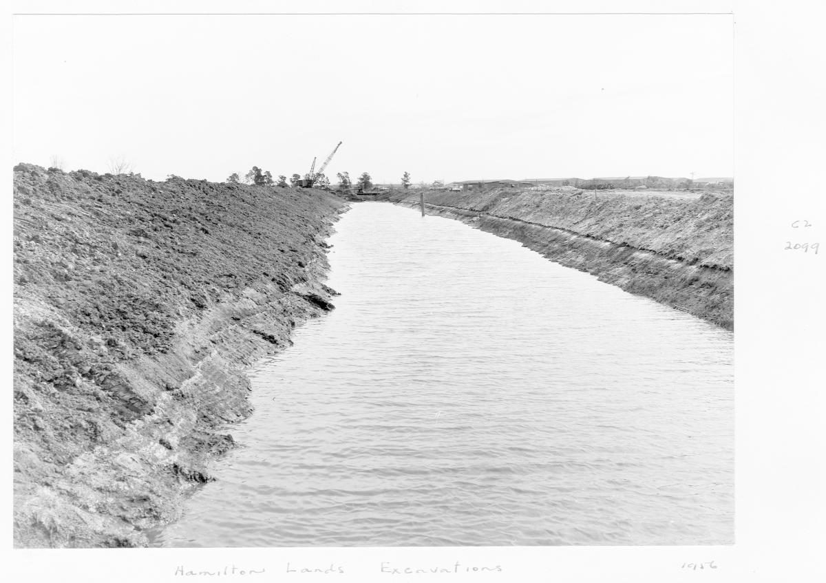 Hamilton lands excavations - Brisbane, 1956