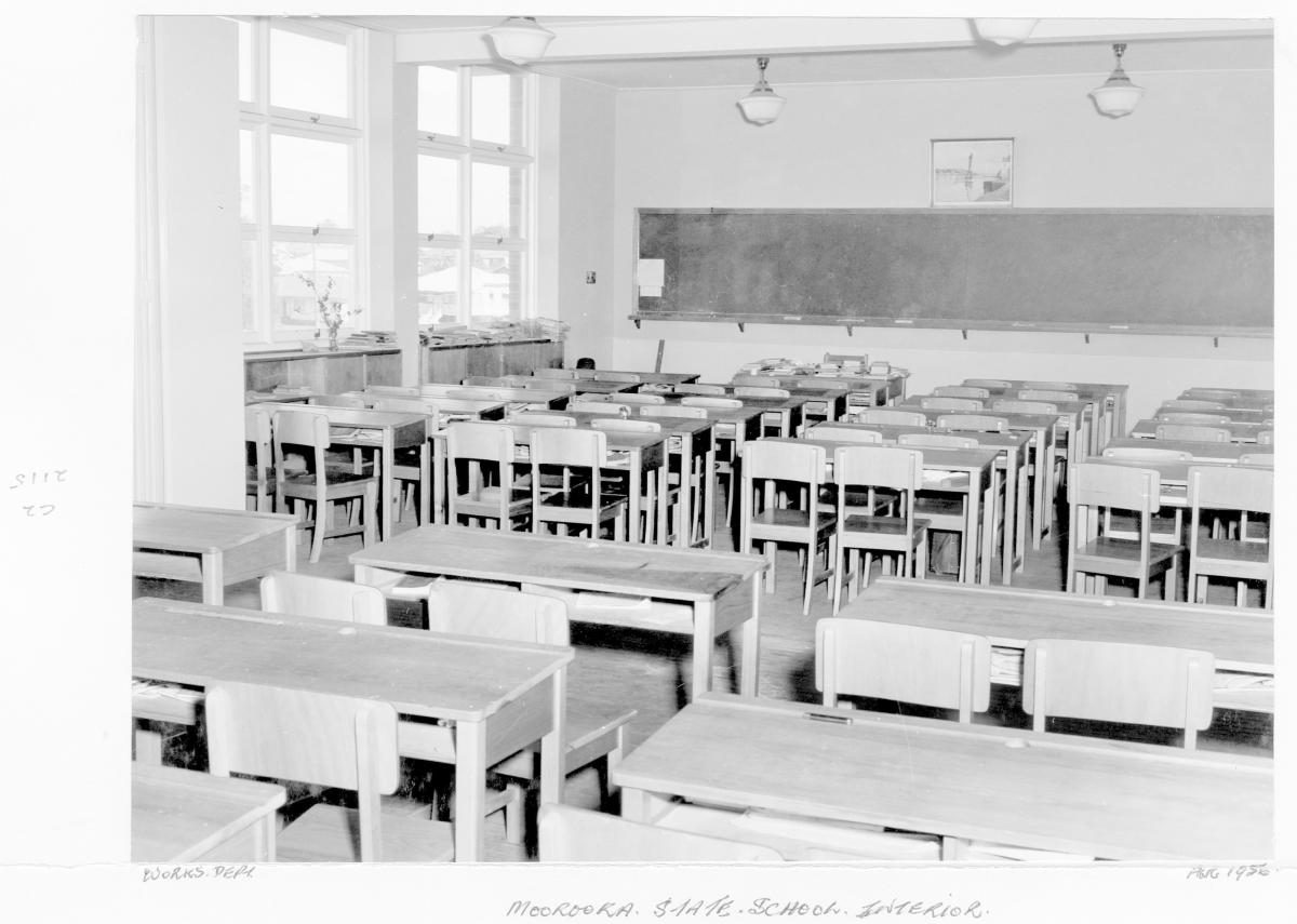 New Moorooka State School classroom - Brisbane, 1956