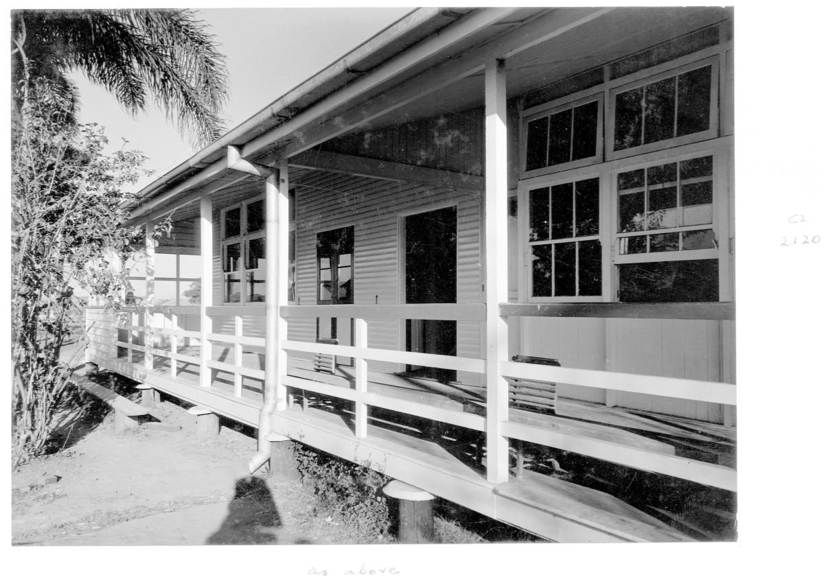 Graceville State School new classrooms and veranda - Brisbane, 1956