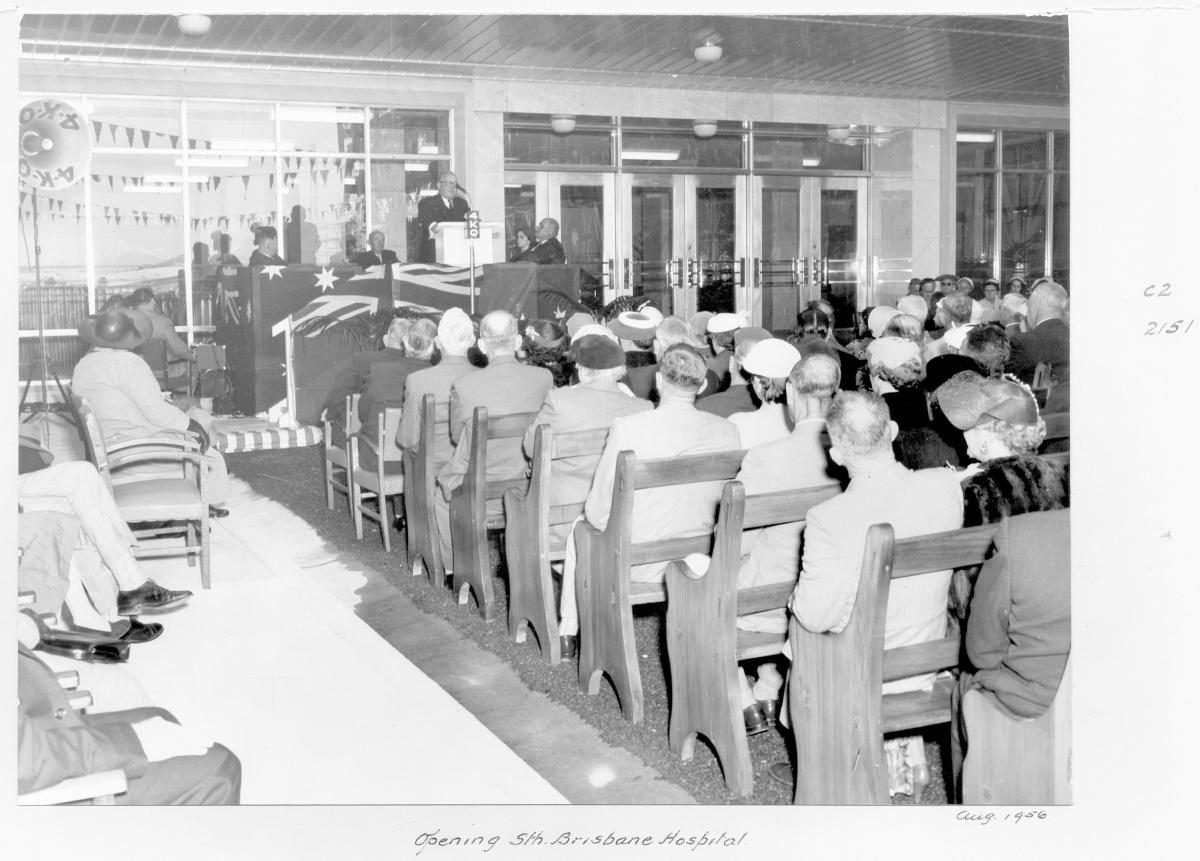 Opening ceremony of the South Brisbane Hospital - Brisbane, August 1956