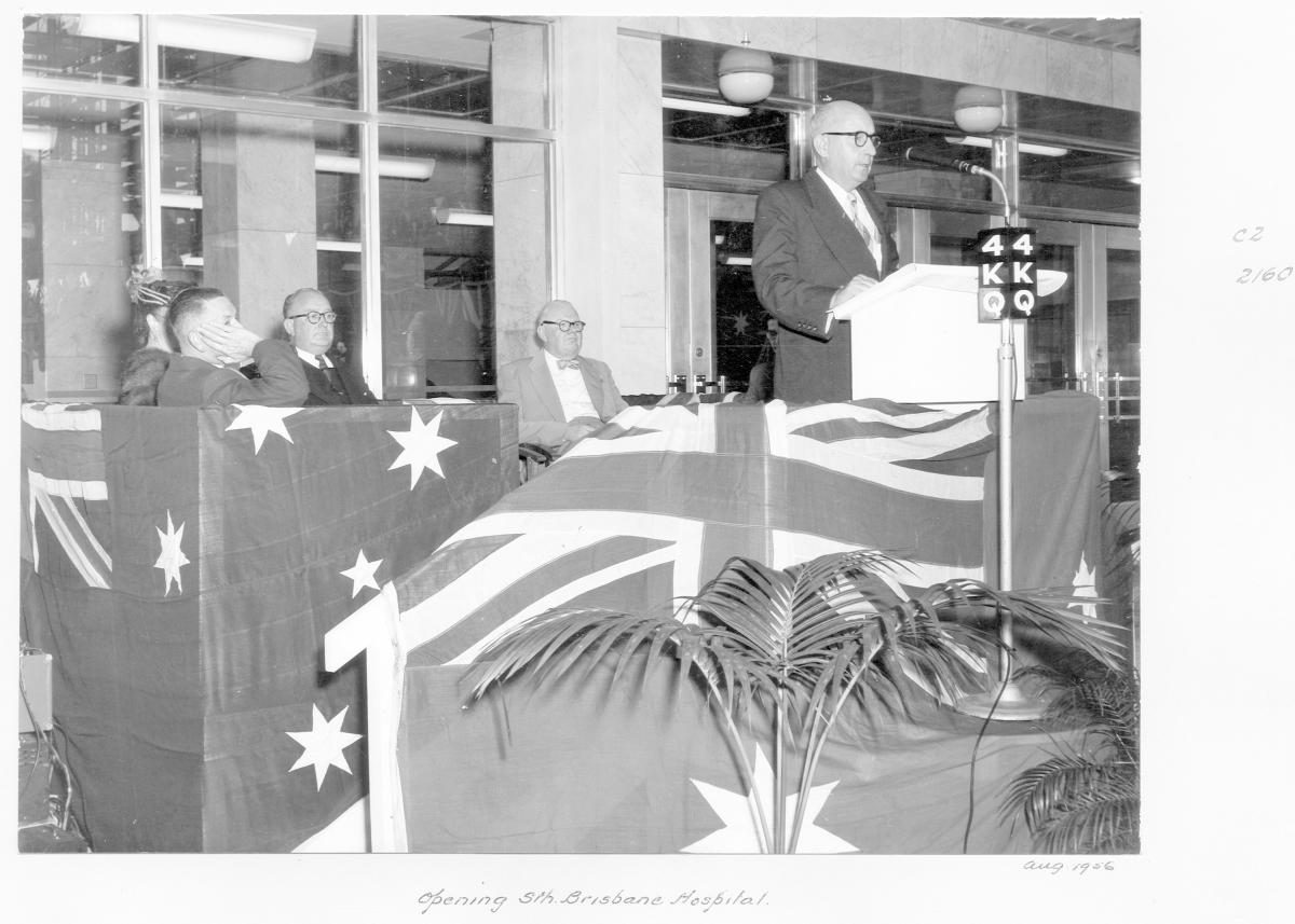 Opening ceremony of the South Brisbane Hospital - Brisbane, August 1956