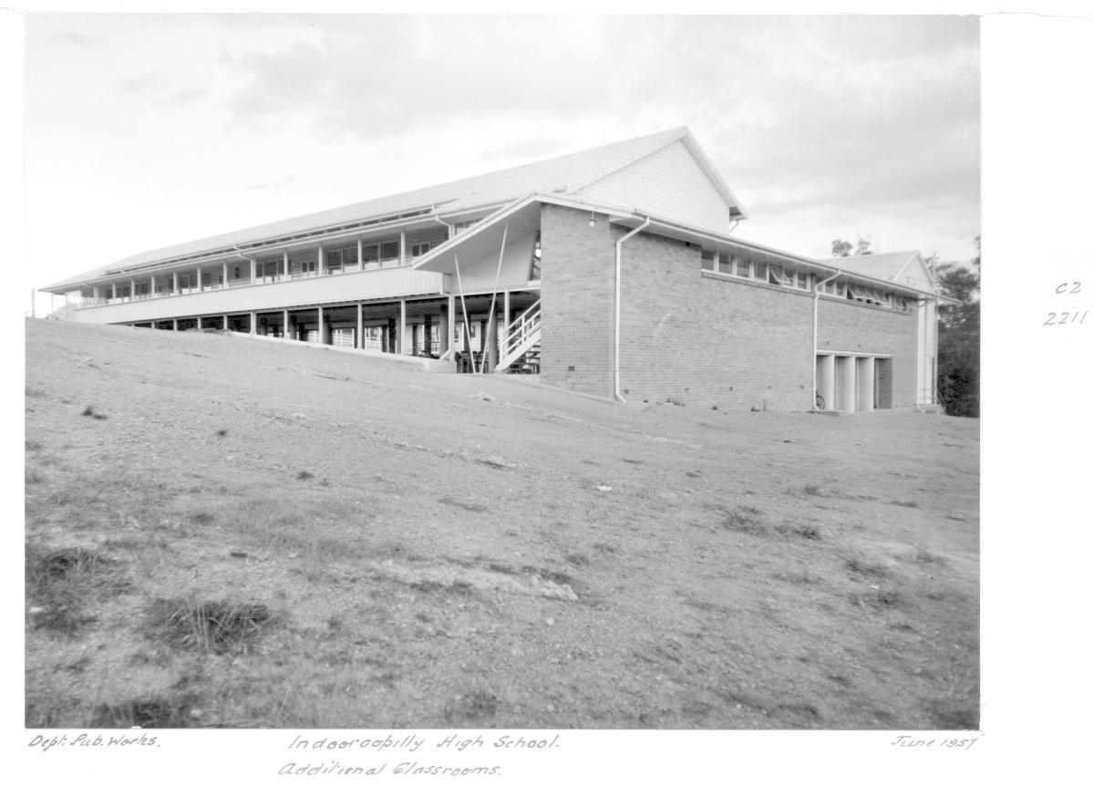 Indooroopilly State High School additional classrooms - Brisbane, June 1957