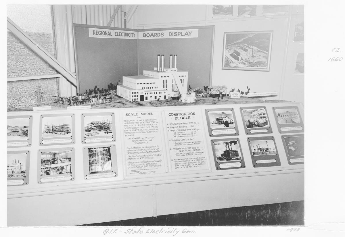 Queensland Industries Fair, State Electricity Commission, Regional Electricicy Boards display - Brisbane, 1955