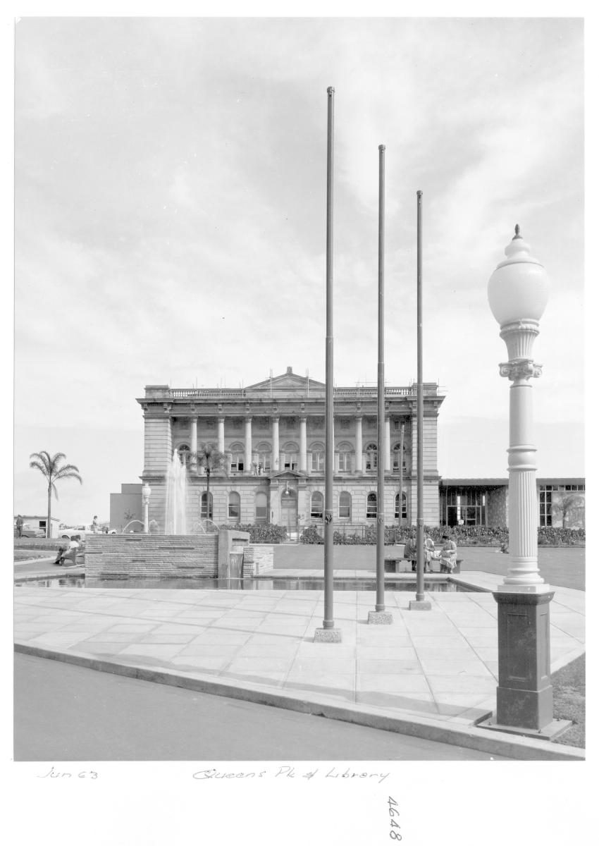 Queen's Park and Library, Brisbane, June 1963